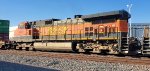 BNSF 1050, one of a kind Heritage 1 unit, trails on EB BNSF stack